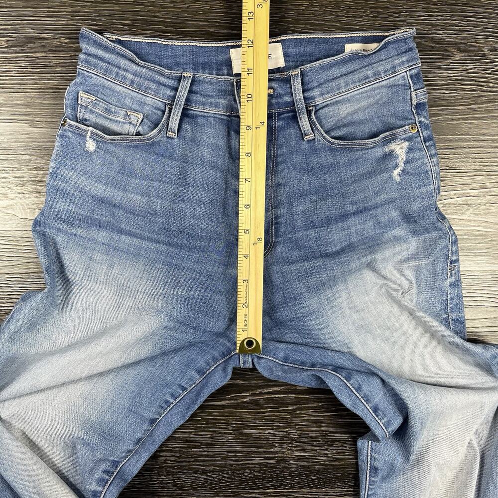 FRAME Denim Womens Ali High Rise Cigarette Jeans Medium Wash Stretch Size 26 - Picture 9 of 13